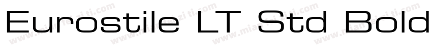 Eurostile LT Std Bold Extended 2字体转换